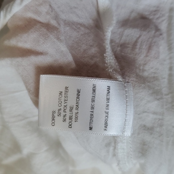 ASTR the label off white A line mini dress with embroidered lace size XS lined - Picture 9 of 9